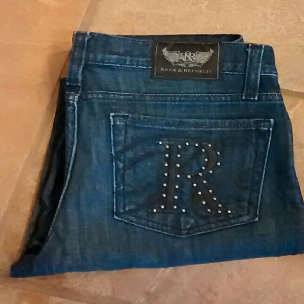 Rock & Republic Skinny 28 Dark Denim Jeans